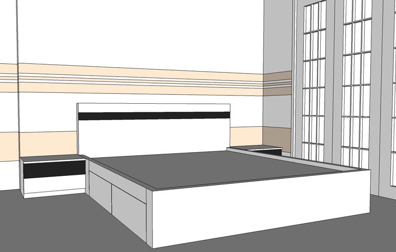 Thi công nội thất màu sồi chung cư 4S linh đông - Ảnh 4