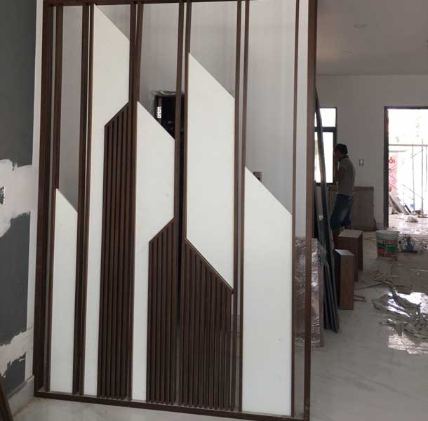 Thi công nội thất màu walnut căn hộ Thăng Long home - Ảnh 6