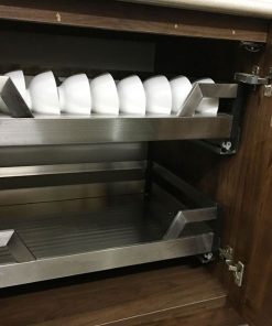 tủ bếp gỗ óc chó - ke xoong