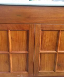 tủ bếp gỗ gõ đỏ