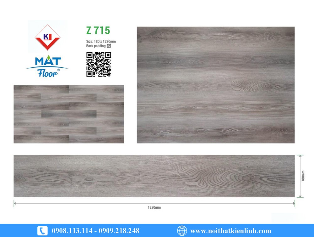 SÀN NHỰA VÂN GỖ 4MM MATFLOOR – Z 715 - Ảnh 7