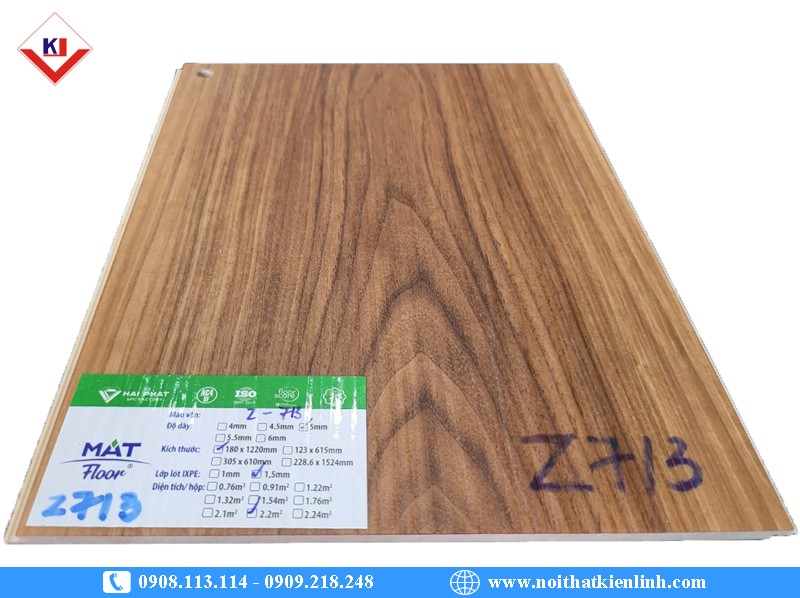 SÀN NHỰA VÂN GỖ 4MM MATFLOOR – Z 713 - Ảnh 8