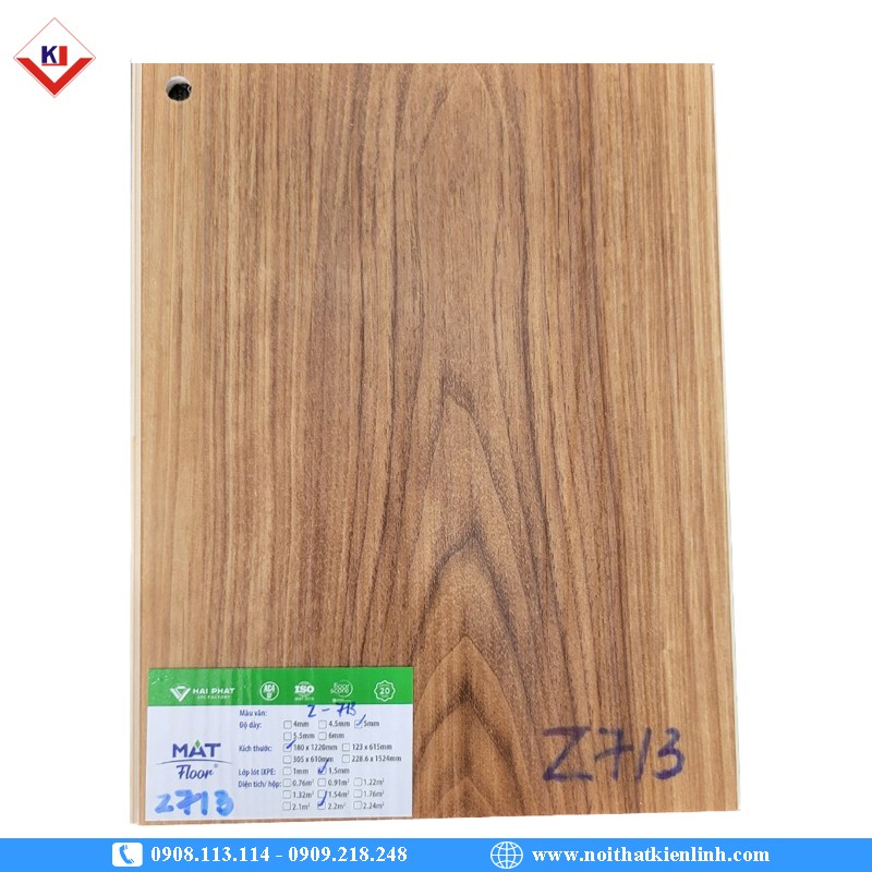 SÀN NHỰA VÂN GỖ 4MM MATFLOOR – Z 713 - Ảnh 9