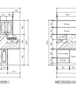 Tủ bếp gỗ tự nhiên chống ẩm mốc, mối mọt
