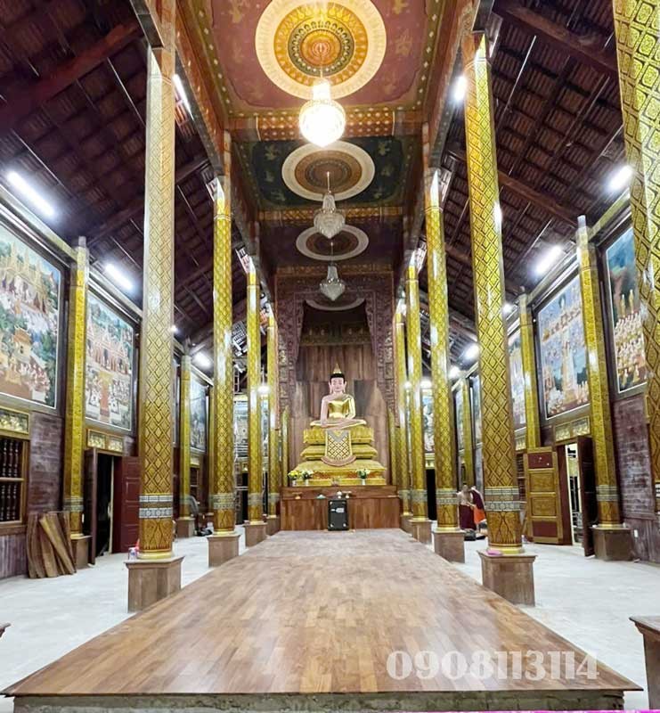 op vach nha chua bang go cam xe